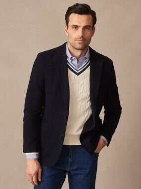 J McLaughlin Canary Knit Blazer - Navy NEW